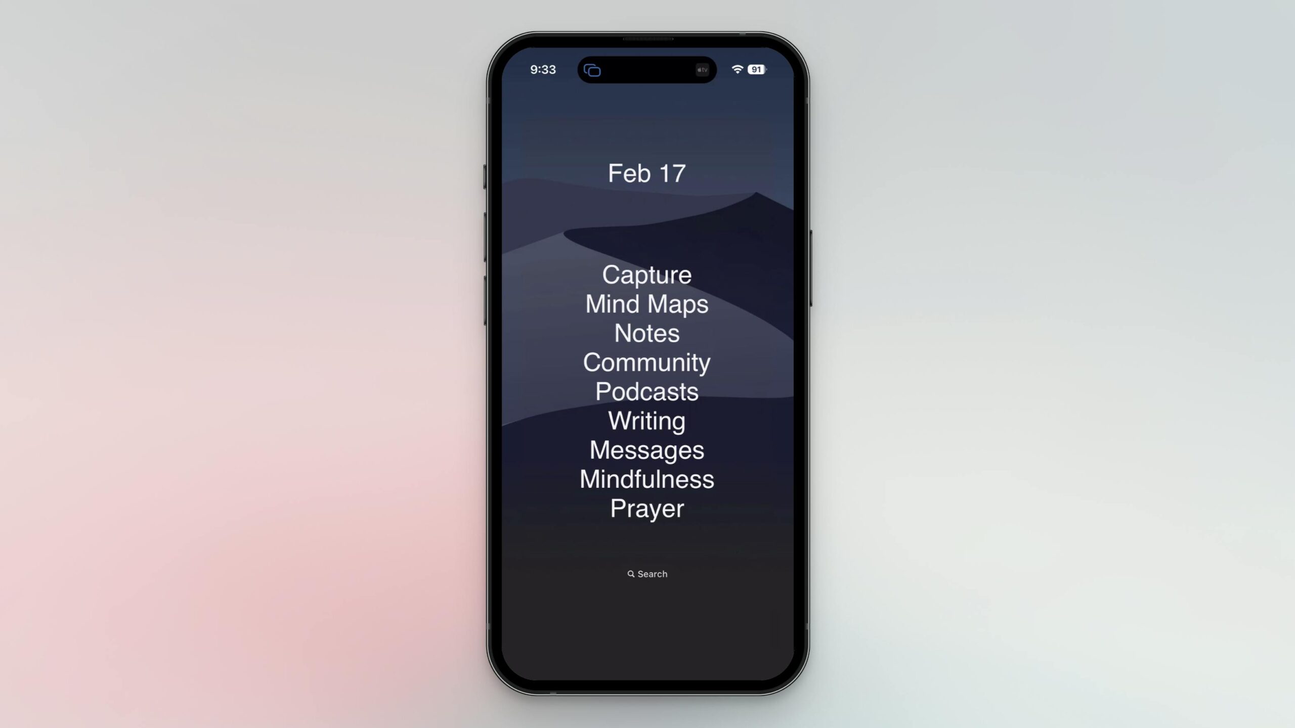 📱 My Minimalist iPhone Home Screen Experiment