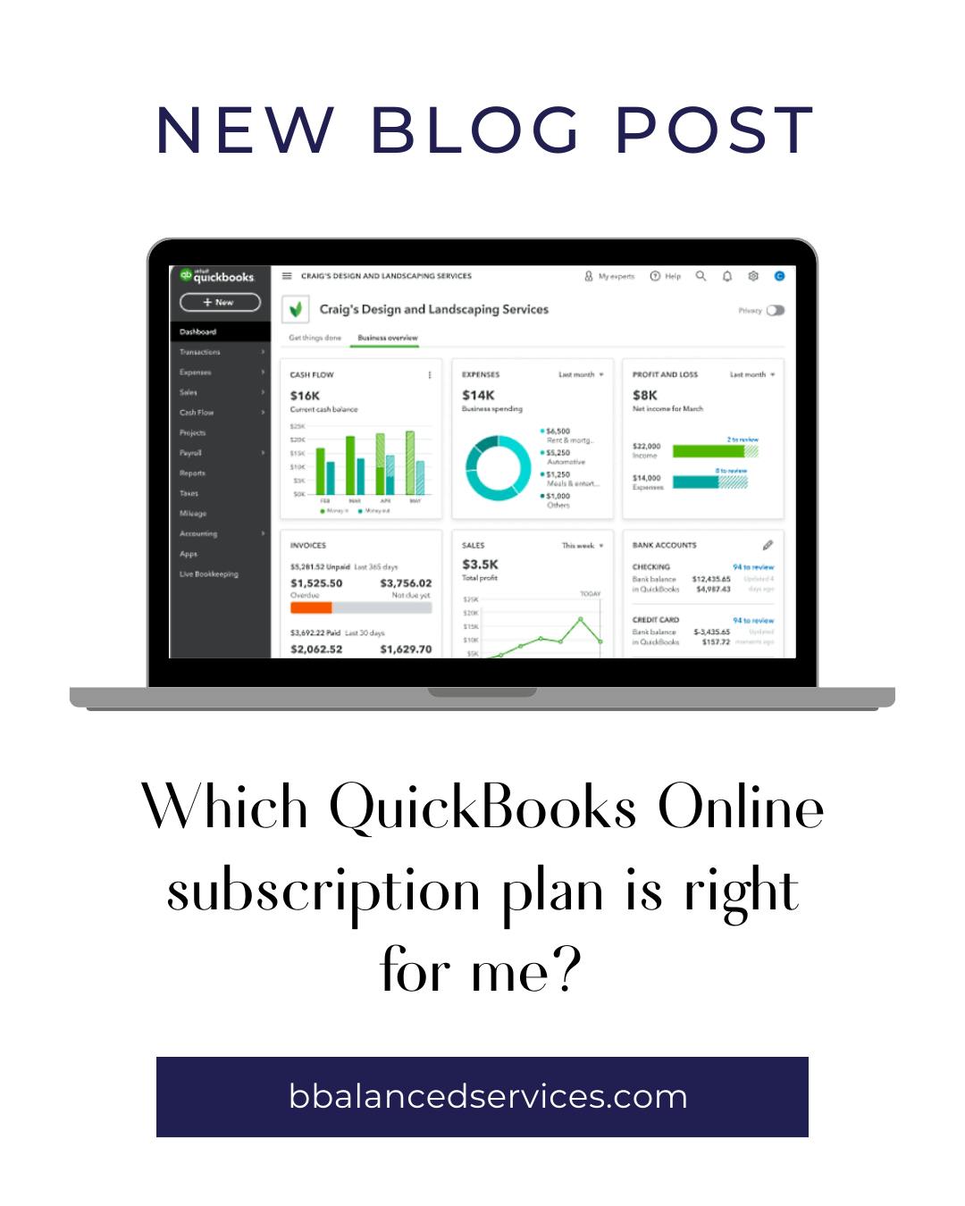 Which QuickBooks Online plan is right for me?